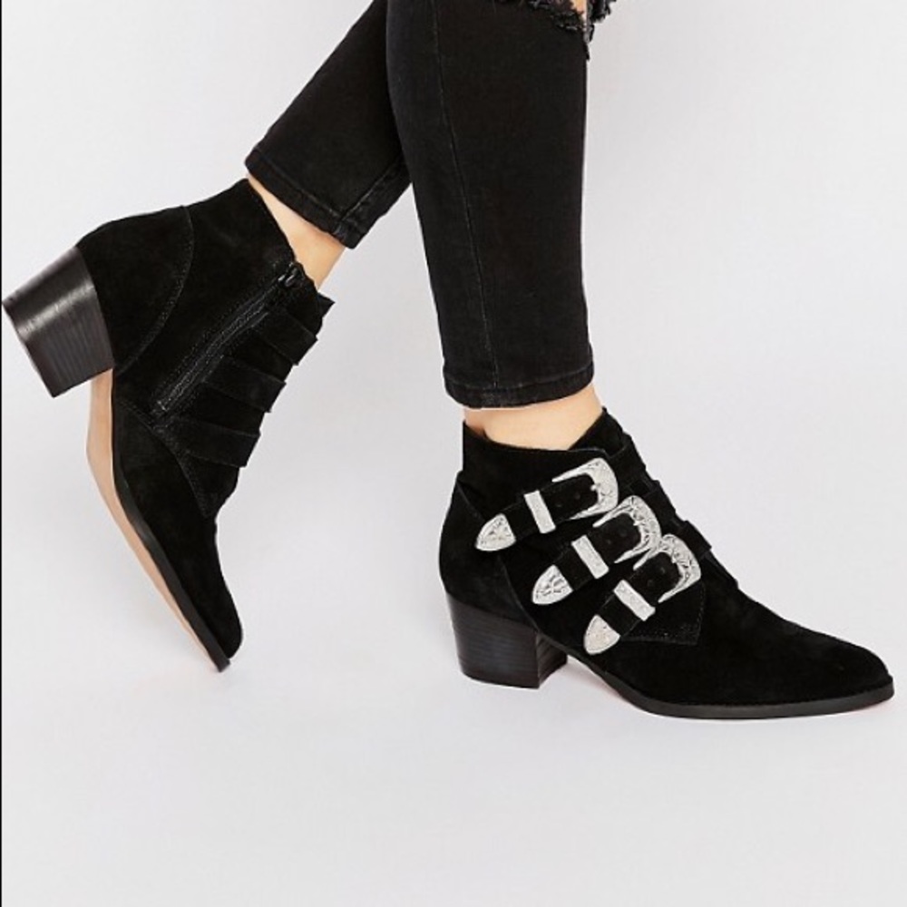 ASOS Ryder buckle ankle boot
